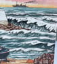 Lighthouse on a rugged seashore Fathers day card - Image 3