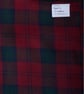 3 Metres Skene Modern Heavyweight Wool Tartan Fabric Red and Green 160 cm Wide