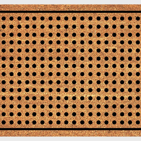 Black Dots Door Mat - Black Dots Welcome Mat - 3 Sizes