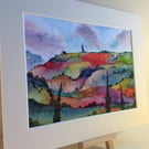 PRINT - Cypress, Lavender & Poppy