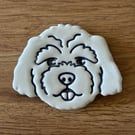 Handmade Ceramic Cavapoo Fridge magnet