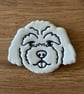 Handmade Ceramic Cavapoo Fridge magnet