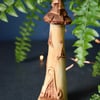 Hand carved wooden fairy tower