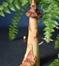 Hand carved wooden fairy tower