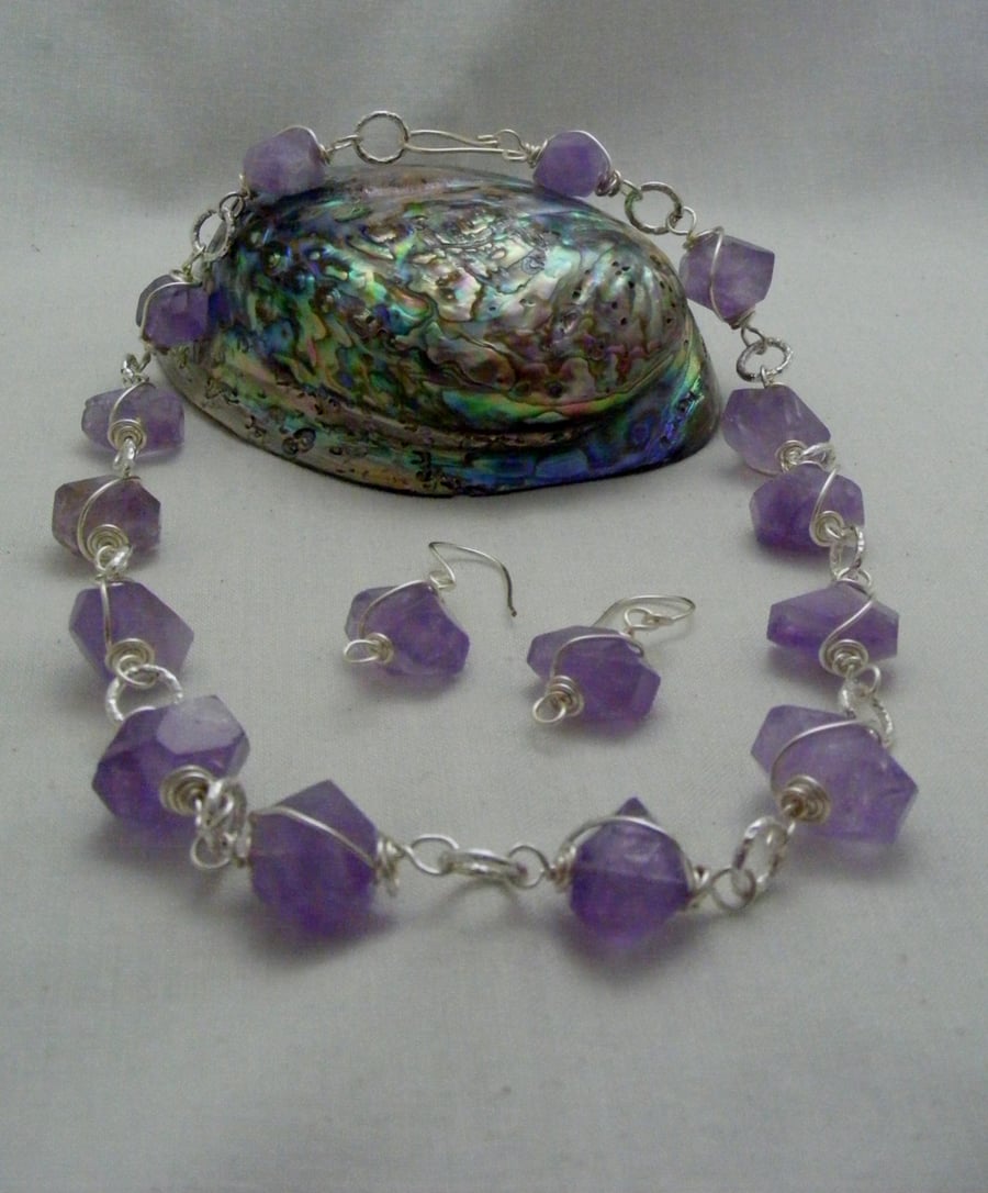 Lavender Amethyst Jewellery Set