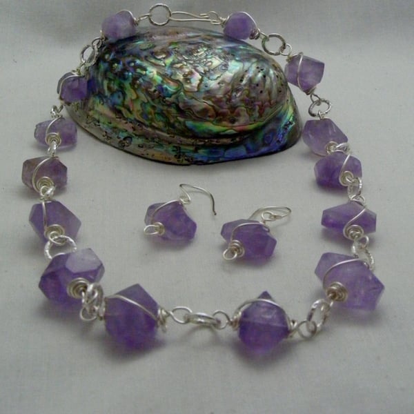 Lavender Amethyst Jewellery Set