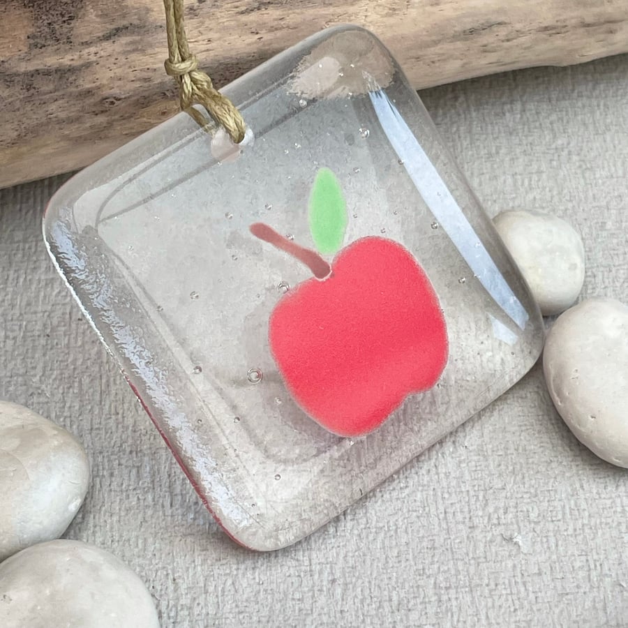 Red Apple glass decoration gift