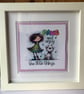 Handmade Framed Funny Dog Art Print, 'Paws and Enjoy' - Image 6