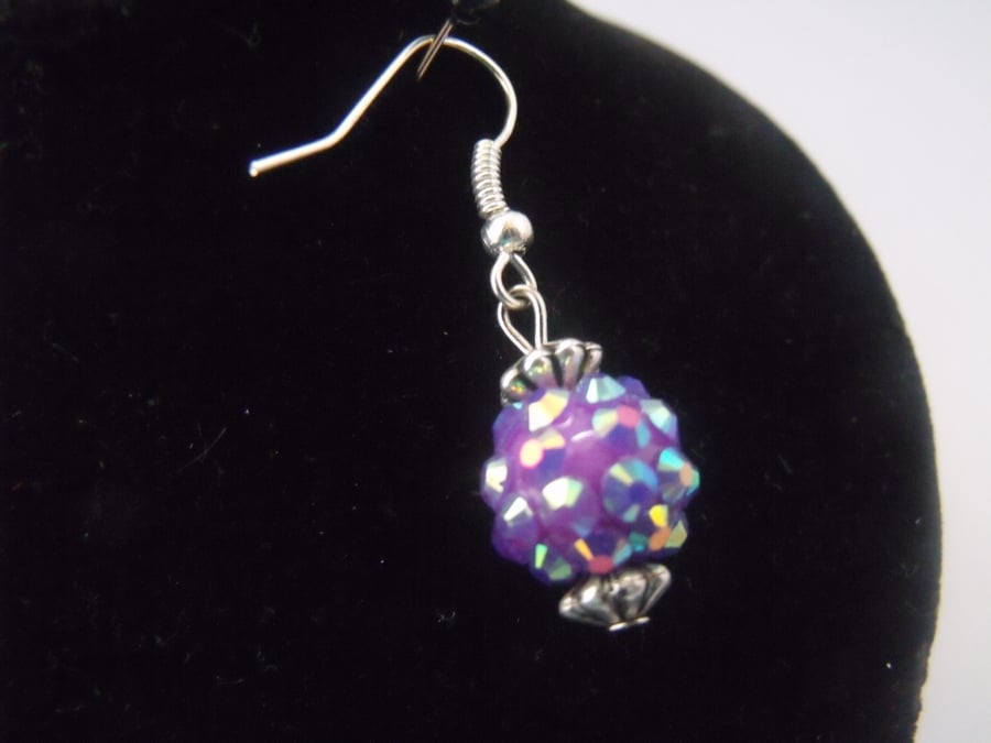 Shambala Type Sparkly Beads Earrings