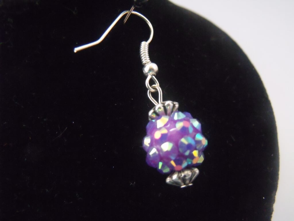 Shambala Type Sparkly Beads Earrings