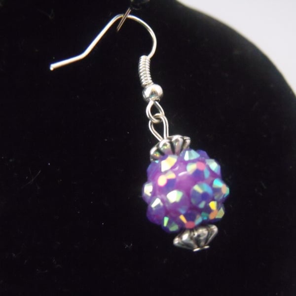 Shambala Type Sparkly Beads Earrings