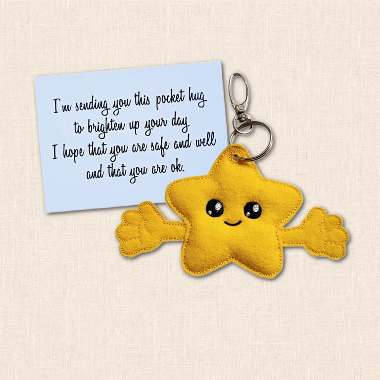 Star Pocket Hug - Brighten Your Day Pocket Pal