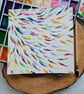 Original Watercolour hand painted vibrant, colourful fish art