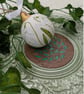 Snowdrop hand-painted Christmas ceramic bauble - Image 4