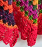 Large, crochet, triangular shawl or wrap. Generous size. Free UK postage. - Image 3