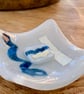 50% SALE!  Handmade fused glass dish