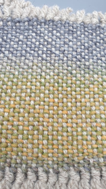 'Horizons'   - a pair of hand woven coasters