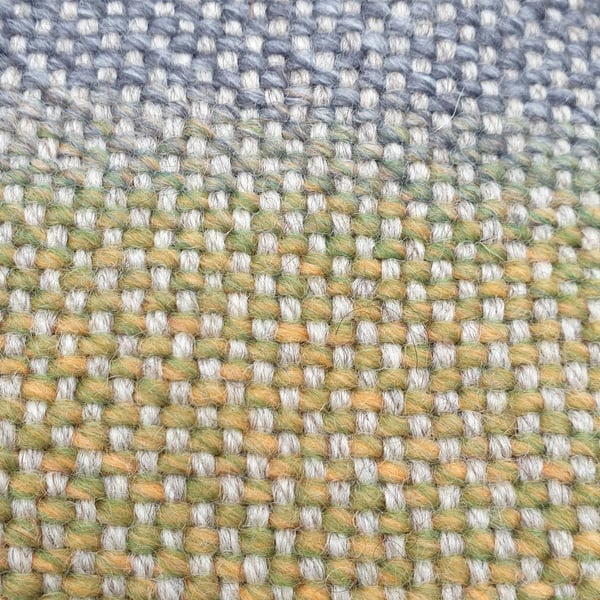 'Horizons'   - a pair of hand woven coasters