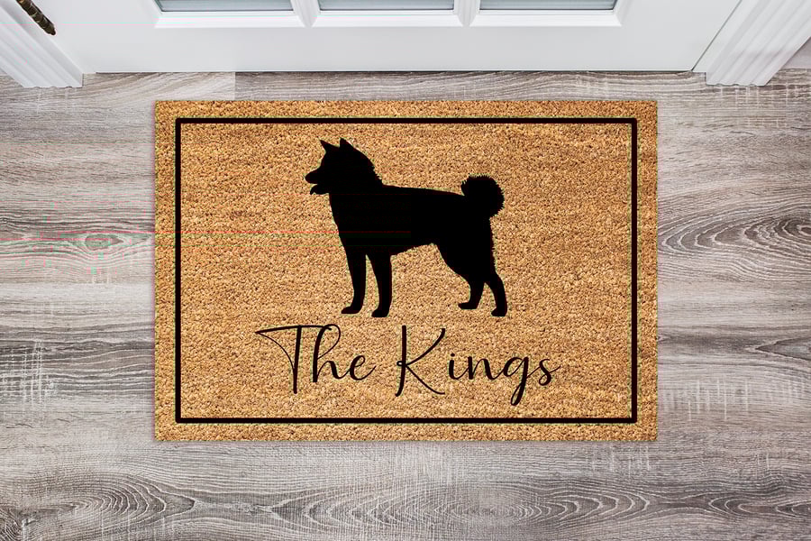 Akita Door Mat - Personalised Akita Welcome Mat - 3 Sizes