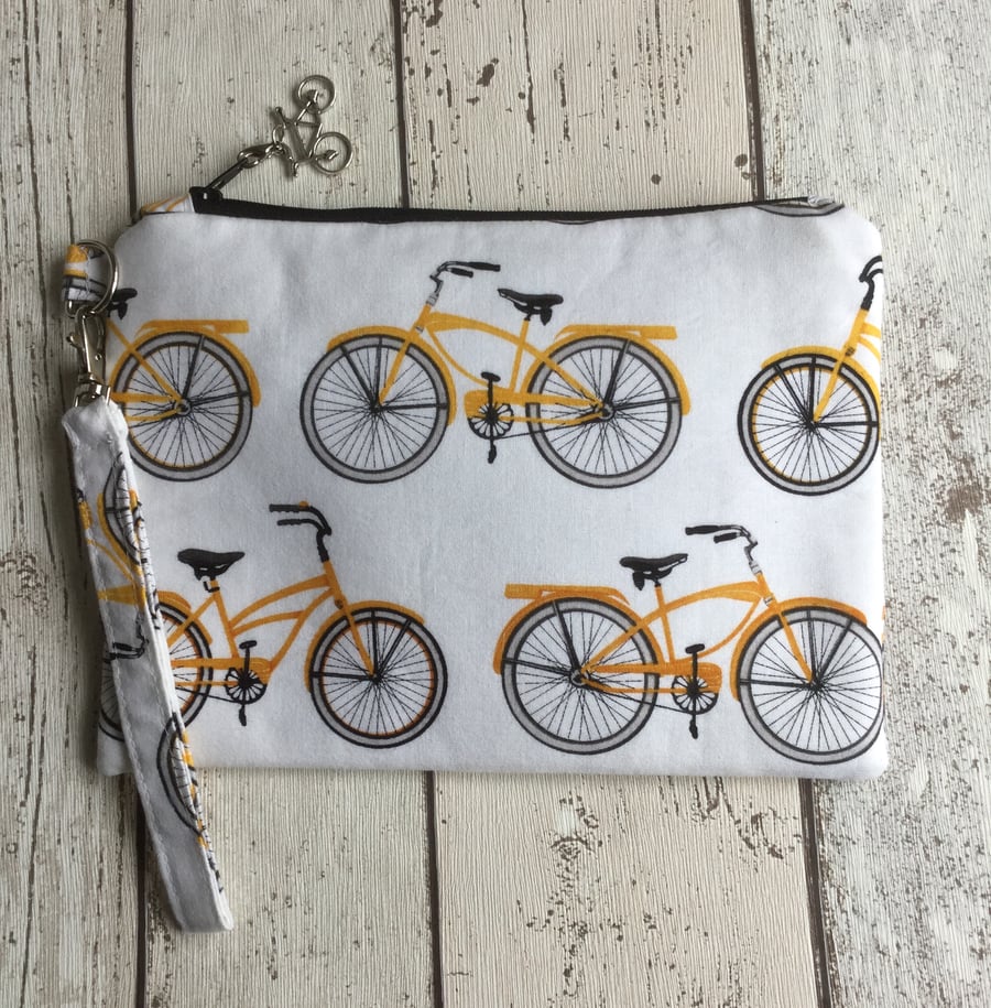 Cycle Inspired Fabric Clutch Bag FREE P&P