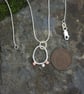 Silver and Copper Seed Pod Necklace - Image 2
