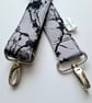 Handmade marble effect handbag strap 