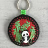 Bamboo Panda Keyring or Bag Charm 