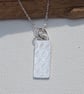 Silver leaf pendant necklace - Image 8