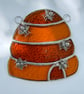 Stained Glass Beehive Suncatcher - Handmade Window Decoration - Mini Bee Cluster - Image 4
