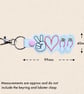 Flip Flops Keyring - Peace Love Flip Flops Faux Leather Bag Charm - Image 5