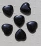 6 Blue Goldstone Solid Gemstone Polished Hearts - 20mm - Chakra Crafting - Image 3