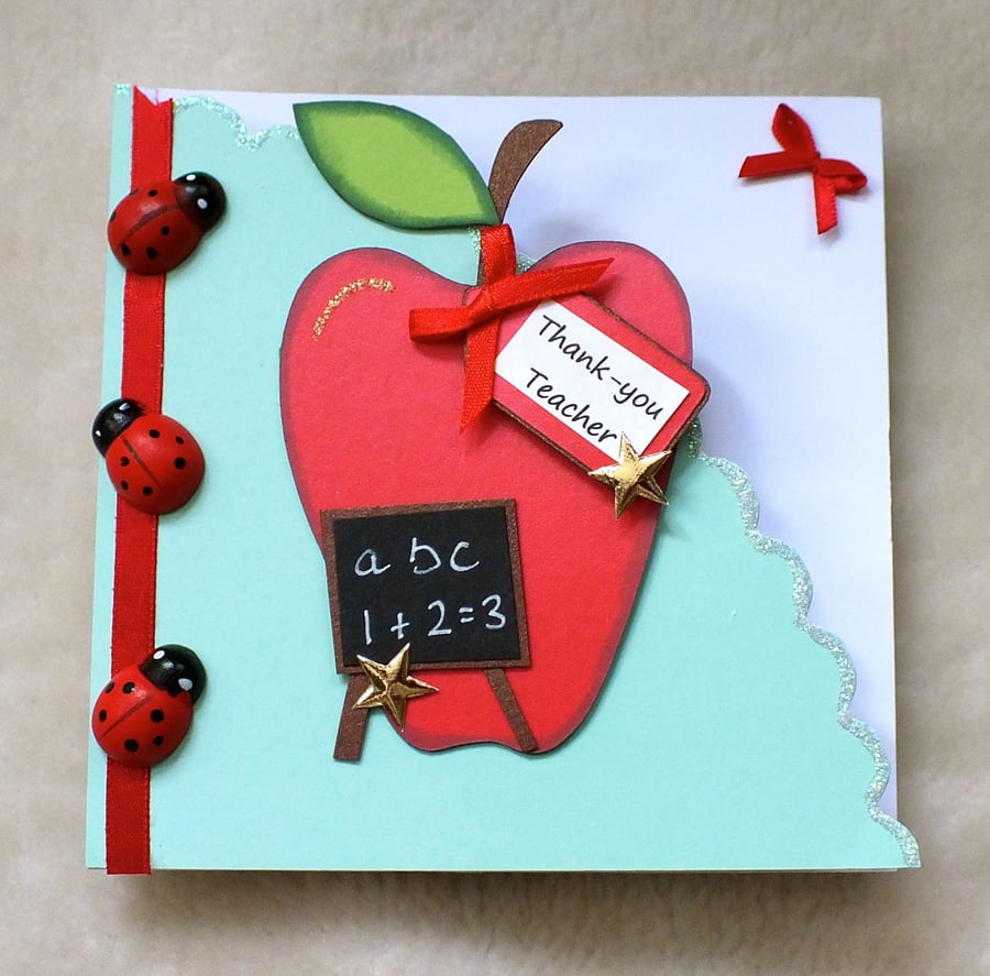 Thank You Teacher Handmade Card