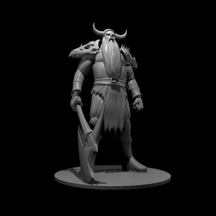 Frost Giant - 3D Printed Resin DnD Pathfinder F... - Folksy