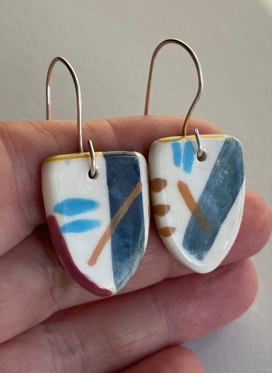 Earrings Handmade Coastal Ceramic earrings