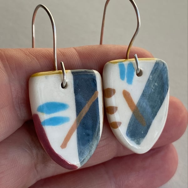 Earrings Handmade Coastal Ceramic earrings