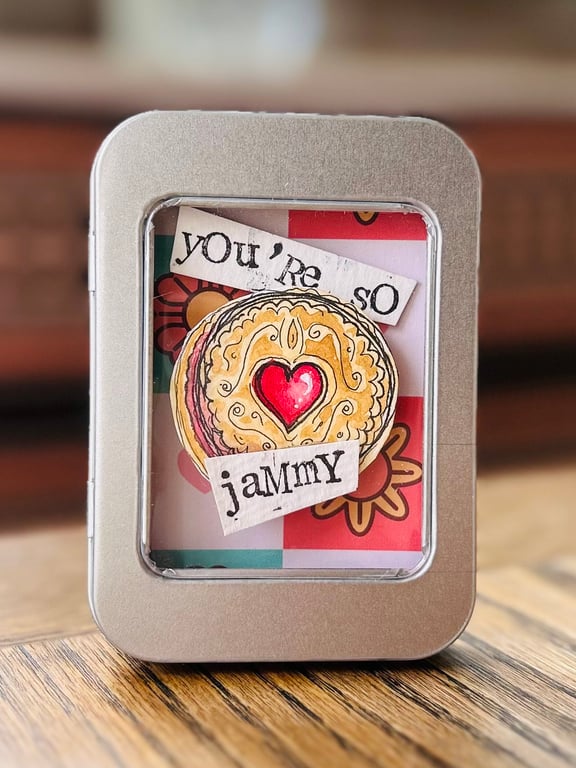 You’re so Jammy - Cute and quirky 3D Illustration in tin - funny art gift