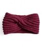 Cerise Pink Hand knitted knotted wool headband  - Image 2