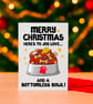 Merry Christmas Bottomless Bowl Dog Card – Festive Treats Design