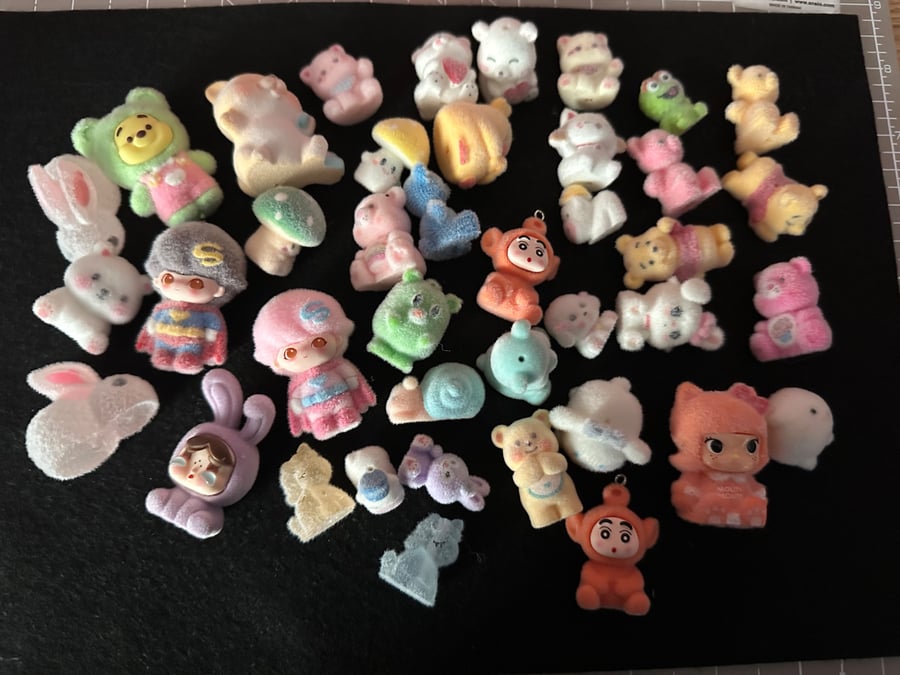 Character Flocked Beads