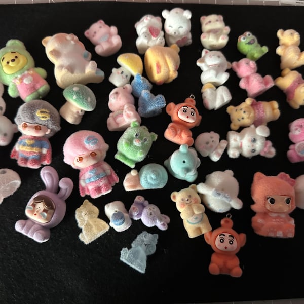 Character Flocked Beads