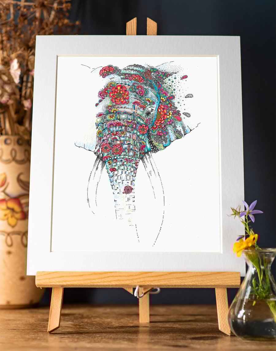 Elephant Art Print 