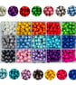 Wholesale 8mm 3D Illusion Acrylic Miracle Beads, a box of approx. 500 pcs 