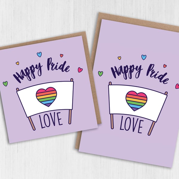 LGBTQ card: Happy Pride