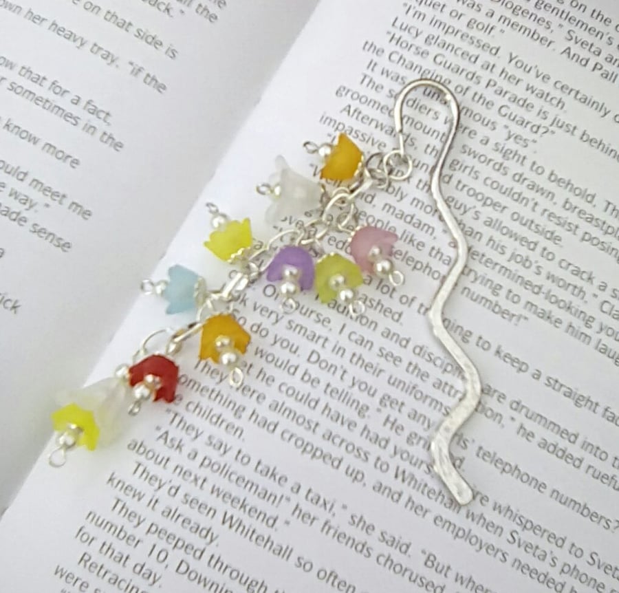 Flower bookmark - multicoloured