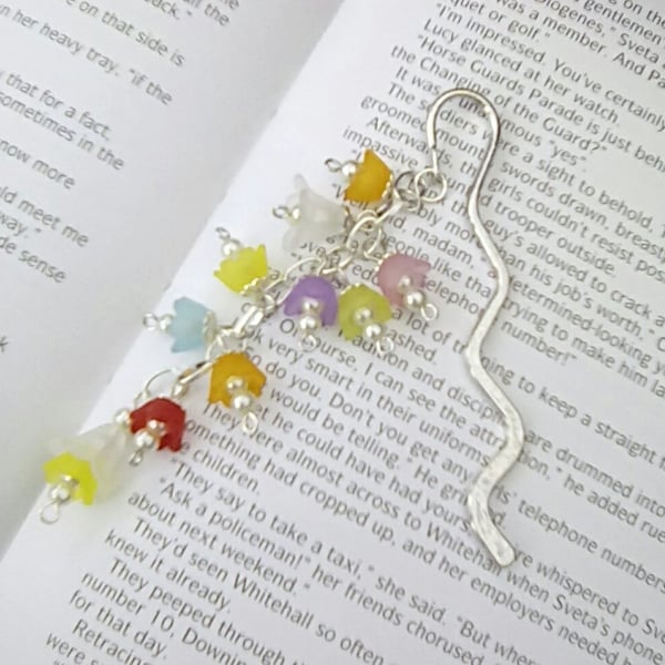 Flower bookmark - multicoloured