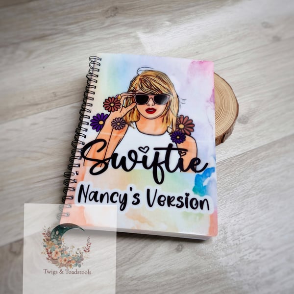 Personalised swiftie notebook journal 