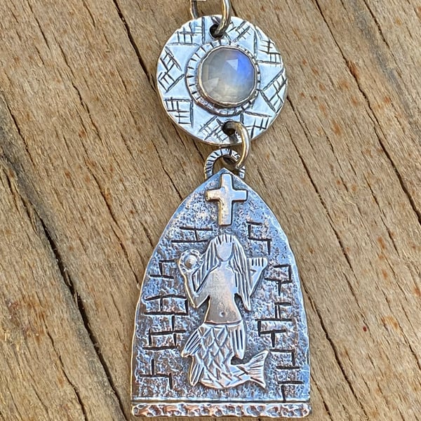 Mermaid of Zennor Pendant RESERVED FOR LUCY