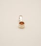 Tangerine Garnet Silver Pendant Charm Necklace Handmade  - Image 2