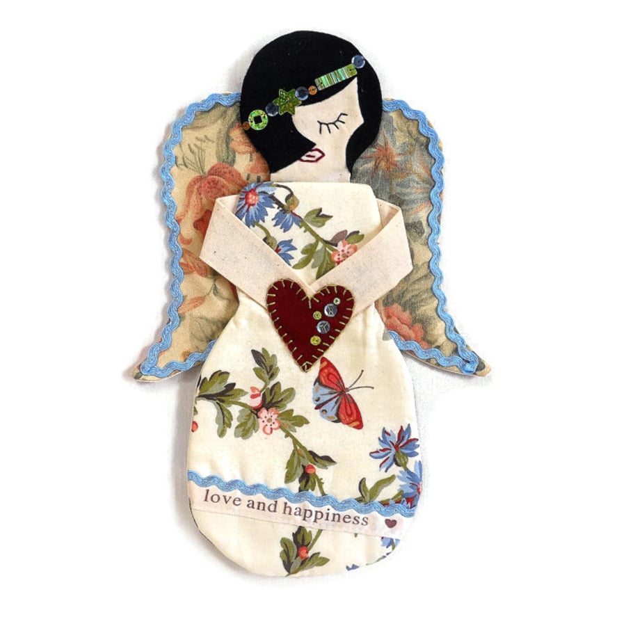 Angel in  Laura Ashley Floral Vintage Fabric 