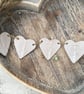  Loveheart hanger, ceramic bunting, pottery, home decor, wall hanging - Image 3